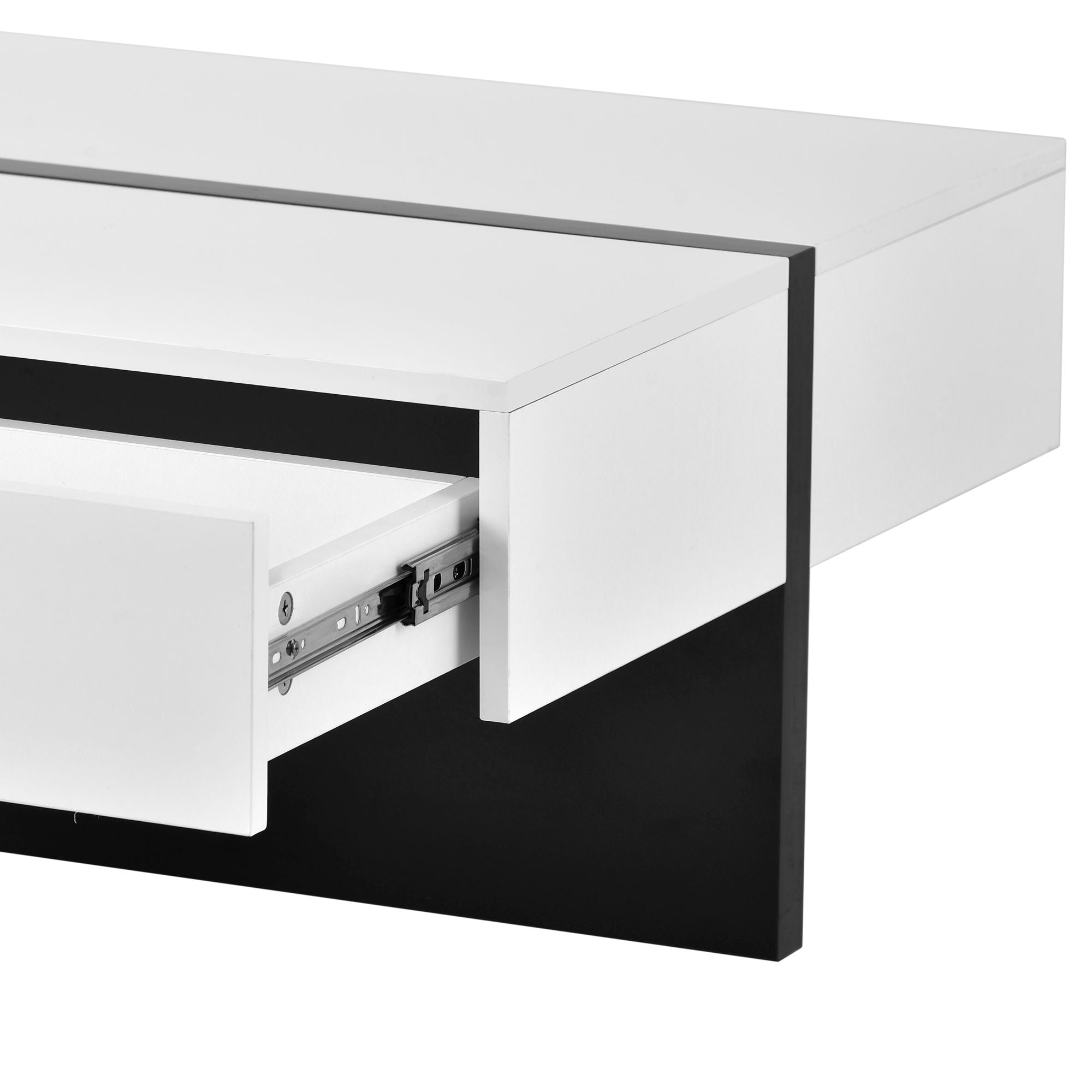Rosmary High Gloss Surface Cocktail Table by Orien - Comfortable Living Decor