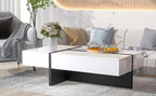 Rosmary High Gloss Surface Cocktail Table by Orien - Comfortable Living Decor