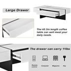 Rosmary High Gloss Surface Cocktail Table by Orien - Comfortable Living Decor