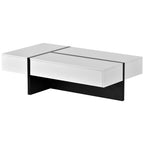 Rosmary High Gloss Surface Cocktail Table by Orien - Comfortable Living Decor