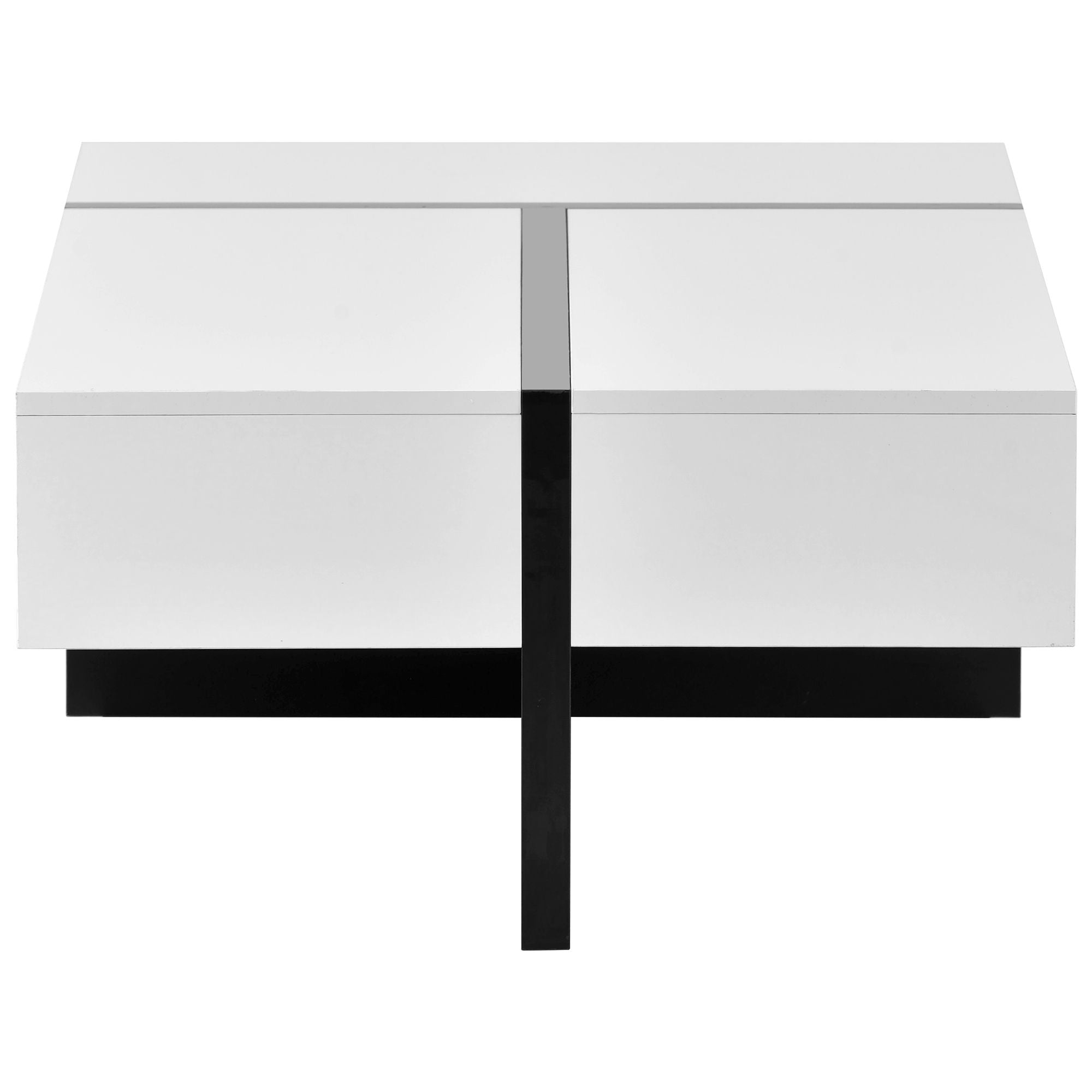 Rosmary High Gloss Surface Cocktail Table by Orien - Comfortable Living Decor