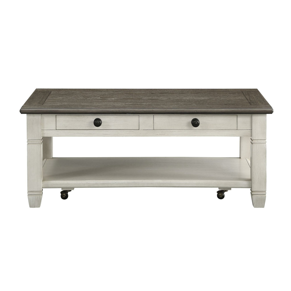 Rosy 1pc Cocktail Table with Casters by Yeah Depot - Comfortable Living Decor
