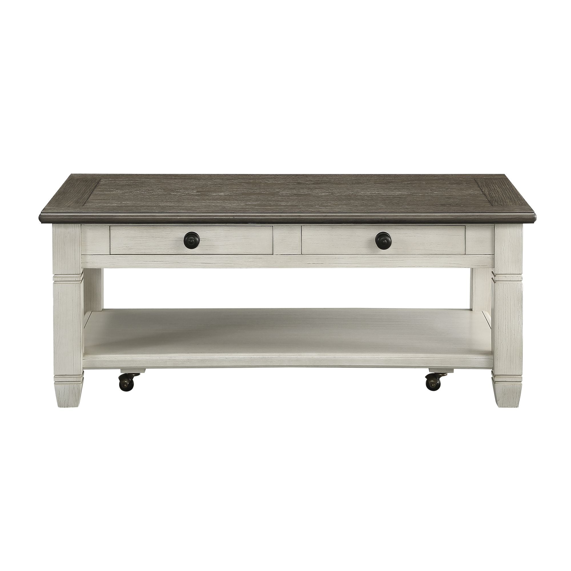 Rosy 1pc Cocktail Table with Casters by Yeah Depot - Comfortable Living Decor