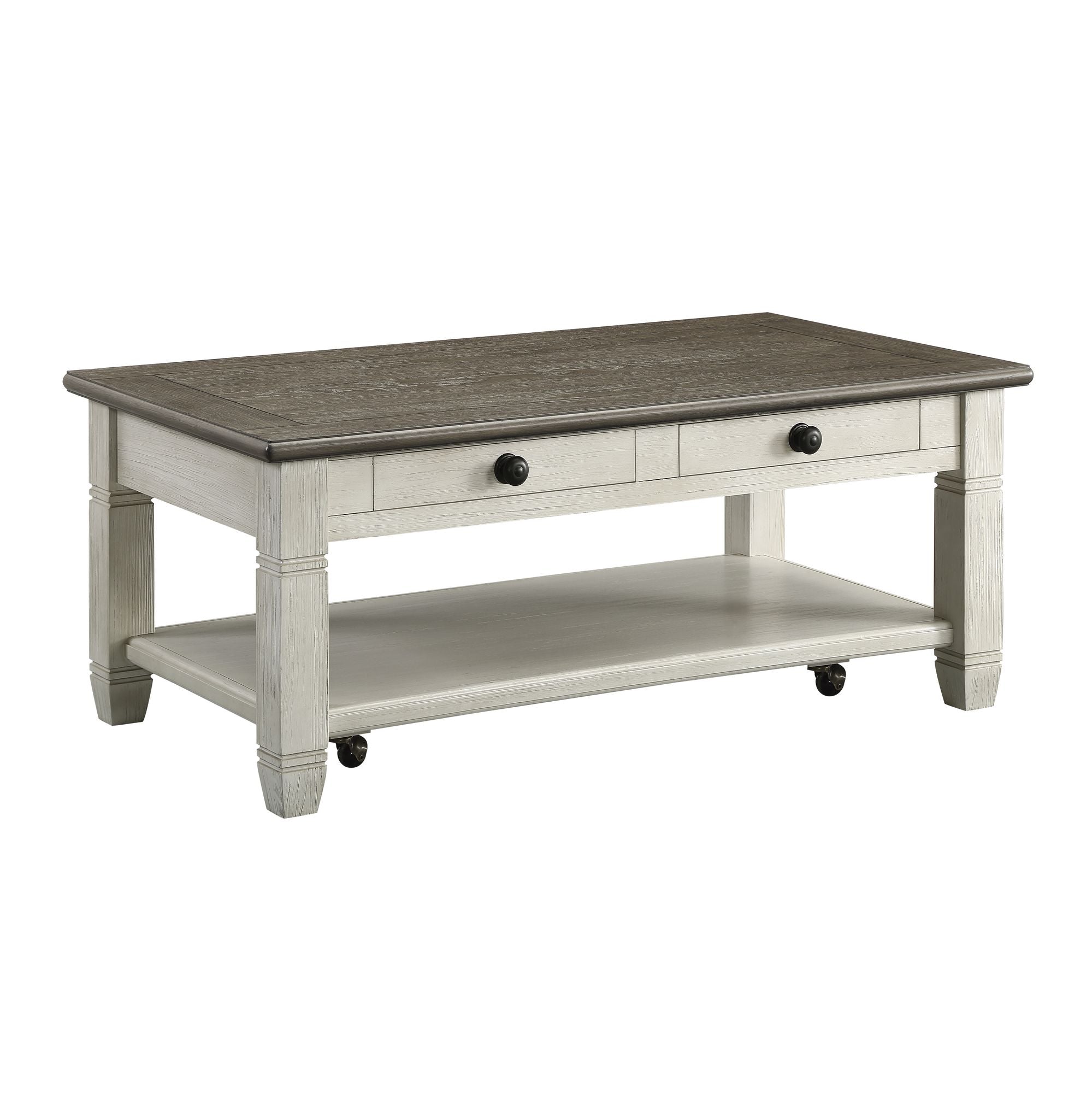 Rosy 1pc Cocktail Table with Casters by Yeah Depot - Comfortable Living Decor