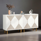Sideboard Buffet Cabinet, Modern Sideboard Cabinet with 4 Doors - Comfortable Living Decor