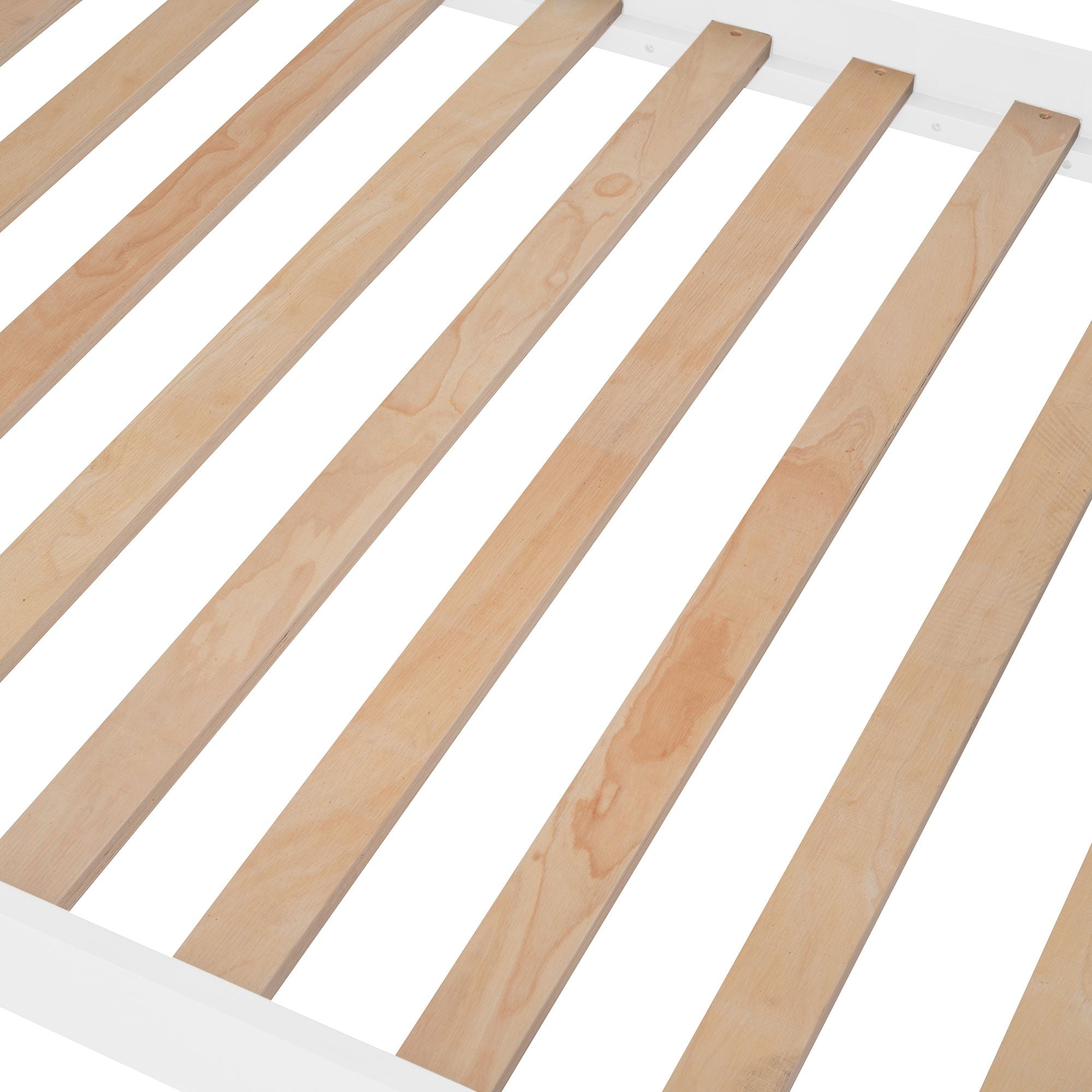 Stairway Twin - Over - Twin Bunk Bed with Storage and Guard Rail for Bedroom, Dorm - Comfortable Living Decor