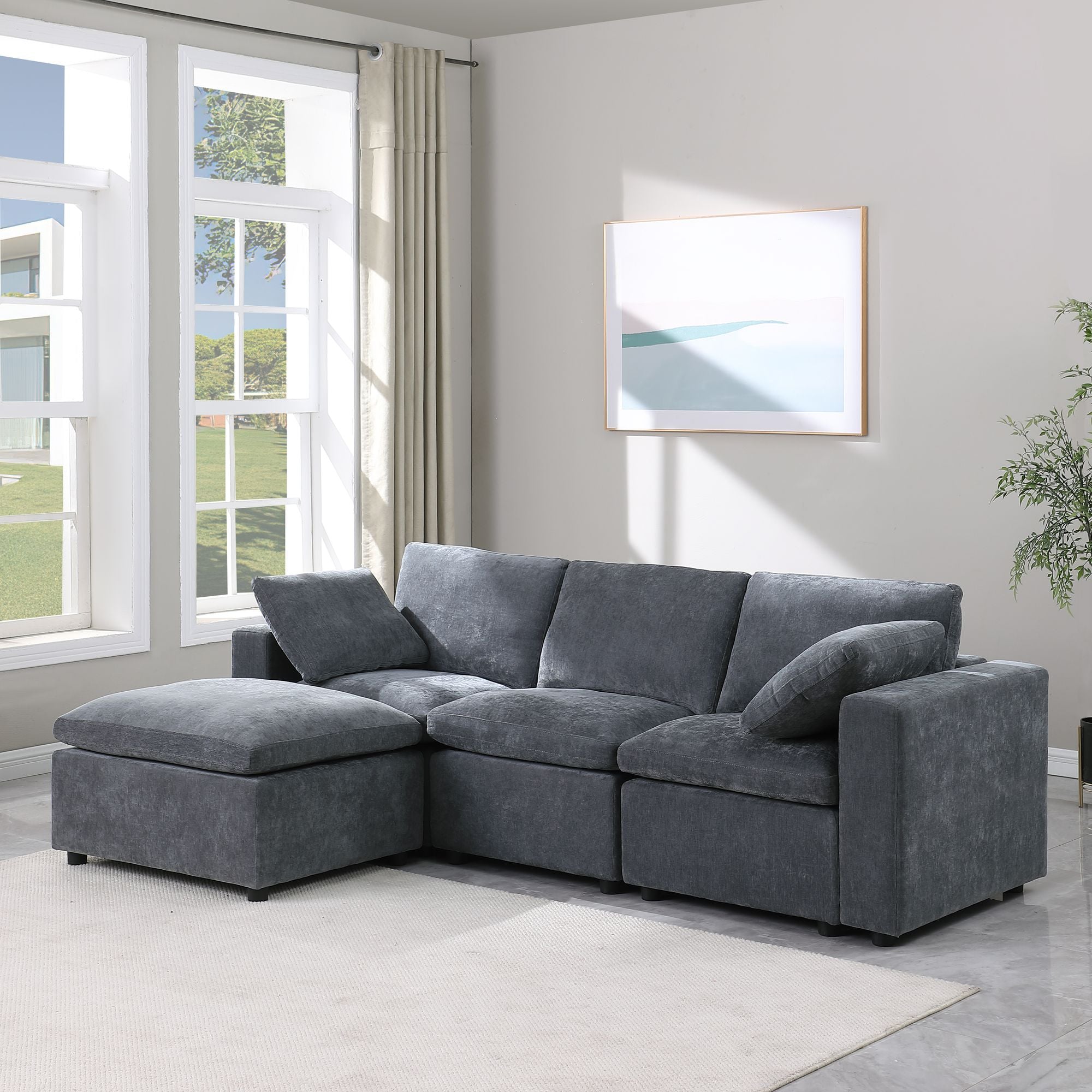 Stylish Modular Sectional Sofa for Comfortable Home Seating - Comfortable Living Decor