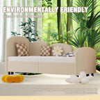 Twin Size Twin Size Bed frames With An Another Bed Frame, Velvet Upholstered Daybed, Modern Sofa Bed Daybed Frame for Bedroom Living Room, Suitable for Living Room, Kids Room, Bedroom (Beige) - Comfortable Living Decor
