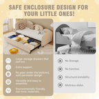 Twin Size Twin Size Bed frames With An Another Bed Frame, Velvet Upholstered Daybed, Modern Sofa Bed Daybed Frame for Bedroom Living Room, Suitable for Living Room, Kids Room, Bedroom (Beige) - Comfortable Living Decor