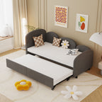 Twin Size Upholstered Daybed with Storage Drawers, Velvet Upholstered Daybed, Modern Sofa Bed Daybed Frame for Bedroom Living Room, Suitable for Living Room, Kids Room, Bedroom (Dark Gray) - Comfortable Living Decor