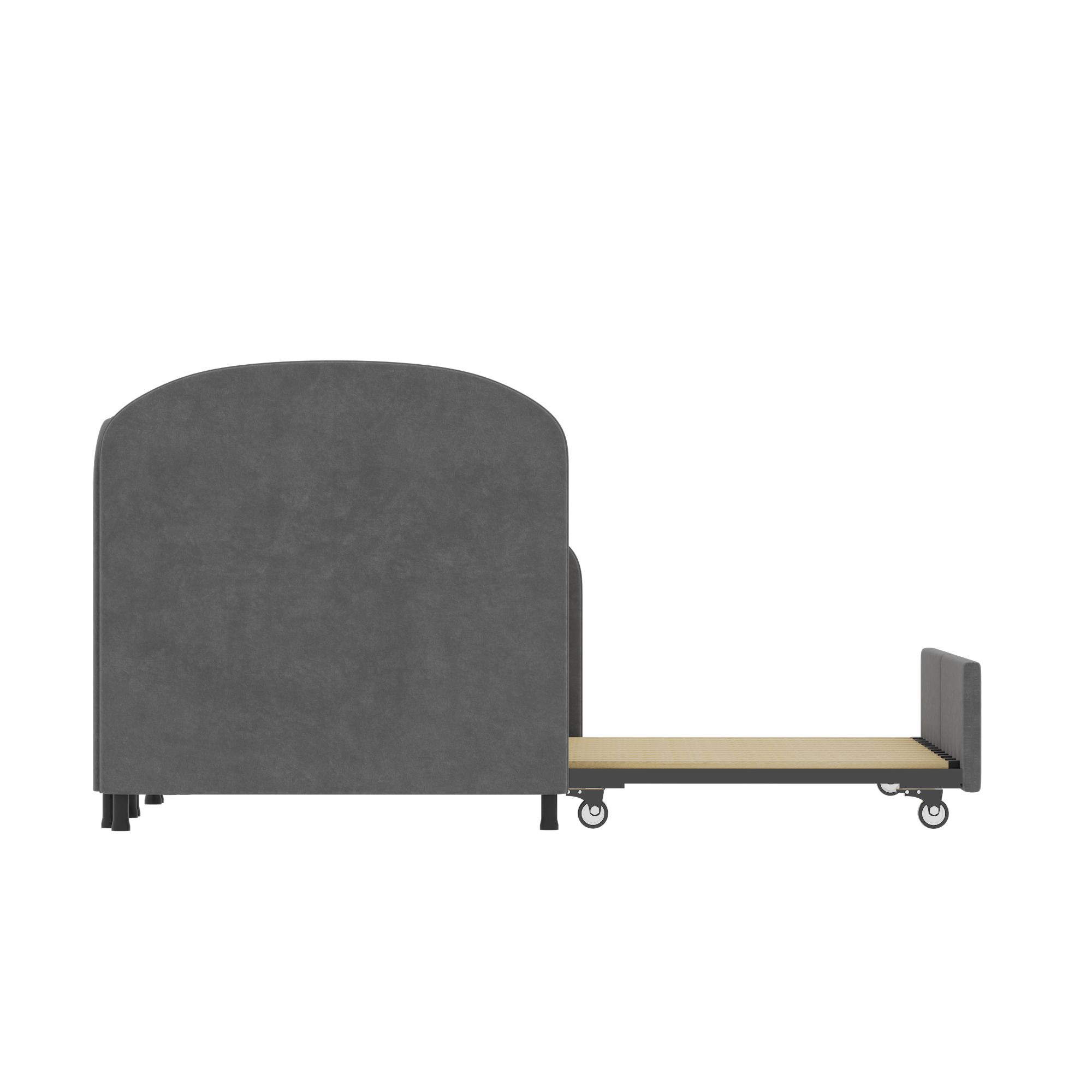 Twin Size Upholstered Daybed with Storage Drawers, Velvet Upholstered Daybed, Modern Sofa Bed Daybed Frame for Bedroom Living Room, Suitable for Living Room, Kids Room, Bedroom (Dark Gray) - Comfortable Living Decor