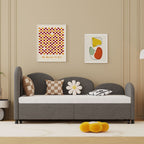 Twin Size Upholstered Daybed with Storage Drawers, Velvet Upholstered Daybed, Modern Sofa Bed Daybed Frame for Bedroom Living Room, Suitable for Living Room, Kids Room, Bedroom (Dark Gray) - Comfortable Living Decor