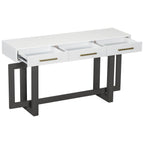 U_STYLE Elegant Console Table with Three Drawers, Extra Long Entryway Table for Entryway, Hallway, Living Room, Foyer, Corridor - Comfortable Living Decor