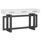 U_STYLE Elegant Console Table with Three Drawers, Extra Long Entryway Table for Entryway, Hallway, Living Room, Foyer, Corridor - Comfortable Living Decor