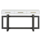U_STYLE Elegant Console Table with Three Drawers, Extra Long Entryway Table for Entryway, Hallway, Living Room, Foyer, Corridor - Comfortable Living Decor