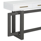 U_STYLE Elegant Console Table with Three Drawers, Extra Long Entryway Table for Entryway, Hallway, Living Room, Foyer, Corridor - Comfortable Living Decor