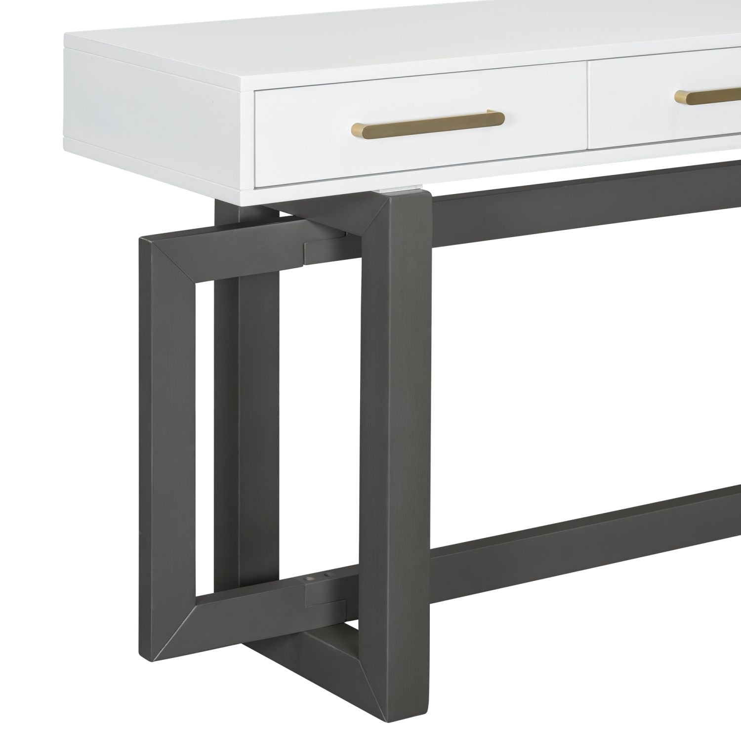 U_STYLE Elegant Console Table with Three Drawers, Extra Long Entryway Table for Entryway, Hallway, Living Room, Foyer, Corridor - Comfortable Living Decor
