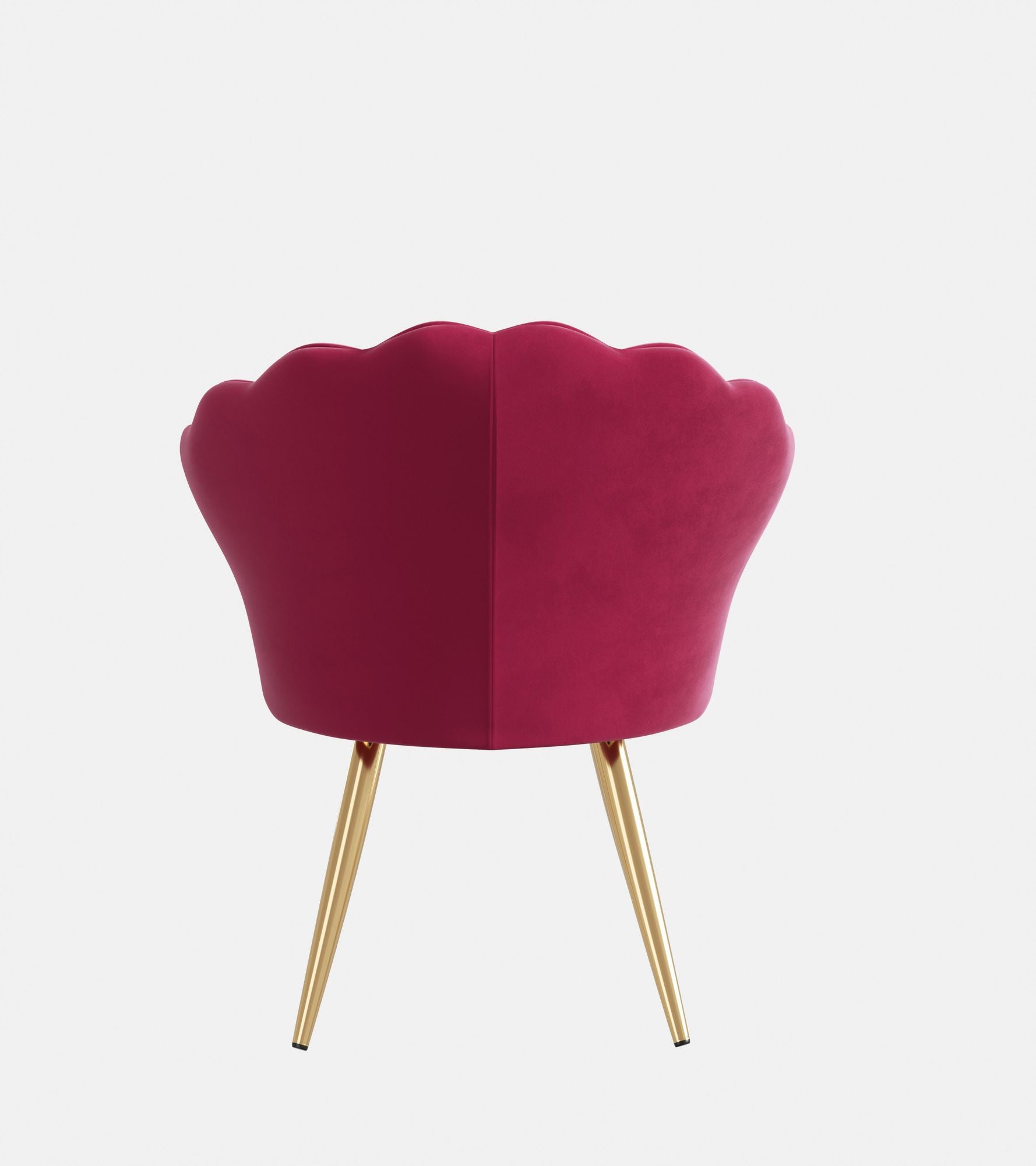 Velvet Accent Chair with Gold Metal Legs, Vanity Chair for Makeup Room, Upholstered Guest Chair for Living Room, Side Chair for Bedroom - Comfortable Living Decor