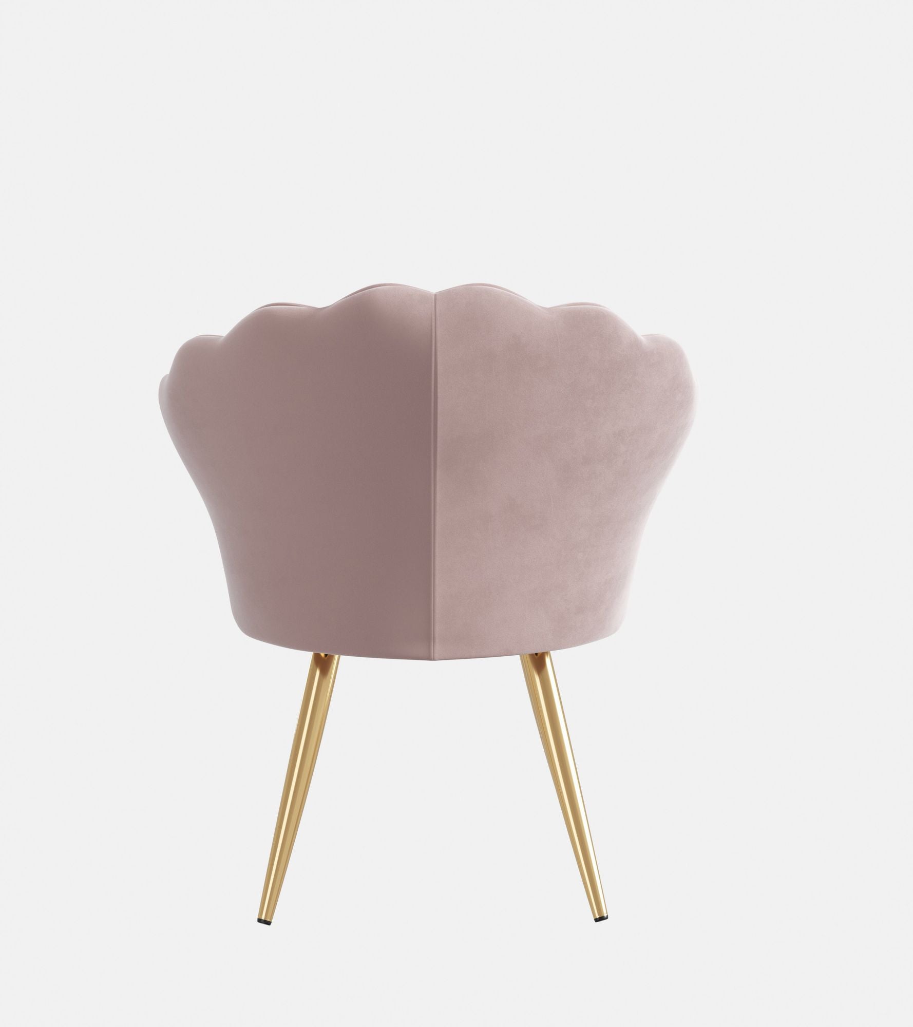 Velvet Accent Chair with Gold Metal Legs, Vanity Chair for Makeup Room, Upholstered Guest Chair for Living Room, Side Chair for Bedroom - Comfortable Living Decor