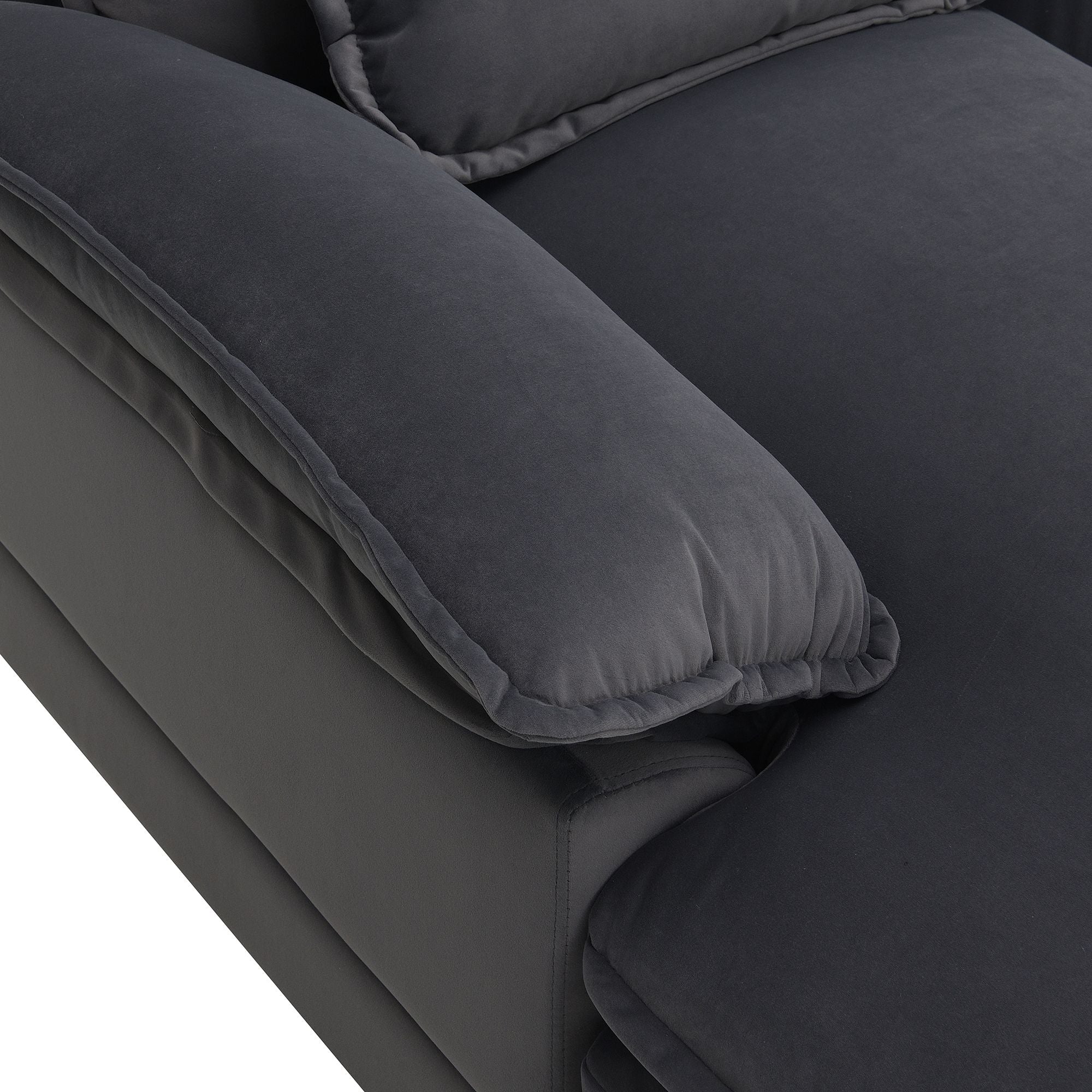 [VIDEO provided] [New]109.8*55.9" Modern U - shaped Sectional Sofa with Waist Pillows - Comfortable Living Decor