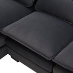 [VIDEO provided] [New]109.8*55.9" Modern U - shaped Sectional Sofa with Waist Pillows - Comfortable Living Decor