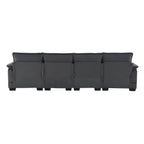 [VIDEO provided] [New]109.8*55.9" Modern U - shaped Sectional Sofa with Waist Pillows - Comfortable Living Decor