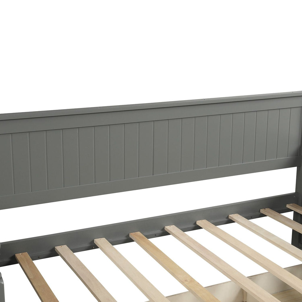 Wood Daybed with Three Drawers ; Twin Size Daybed; No Box Spring Needed ; White - Comfortable Living Decor