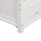 Wood Daybed with Three Drawers ; Twin Size Daybed; No Box Spring Needed ; White - Comfortable Living Decor
