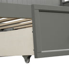 Wood Daybed with Three Drawers ; Twin Size Daybed; No Box Spring Needed ; White - Comfortable Living Decor